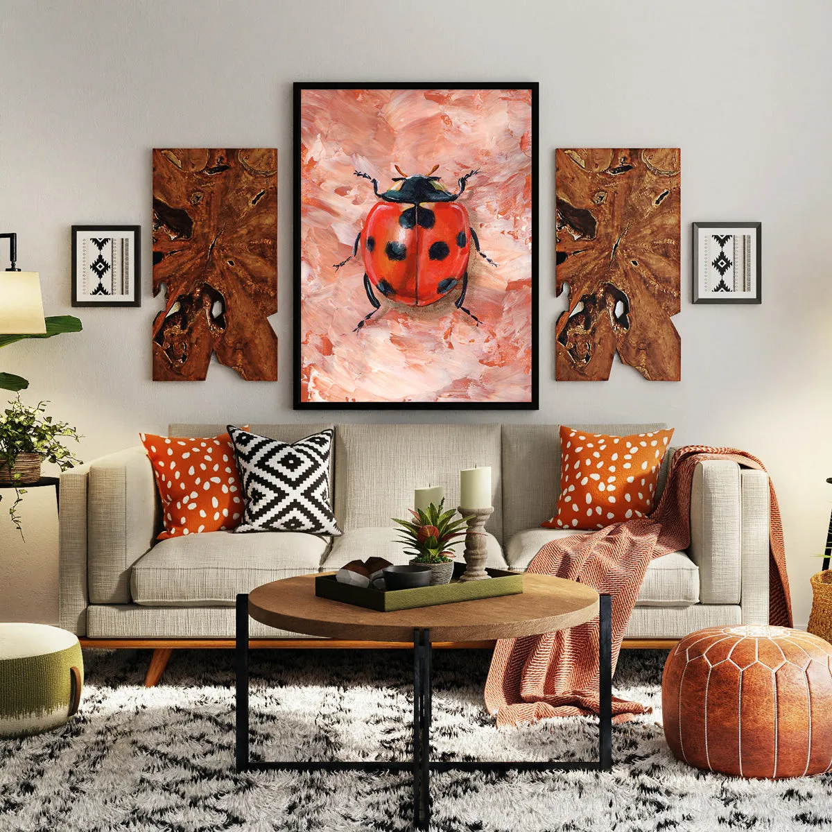 "Abundance" Ladybug Art Print