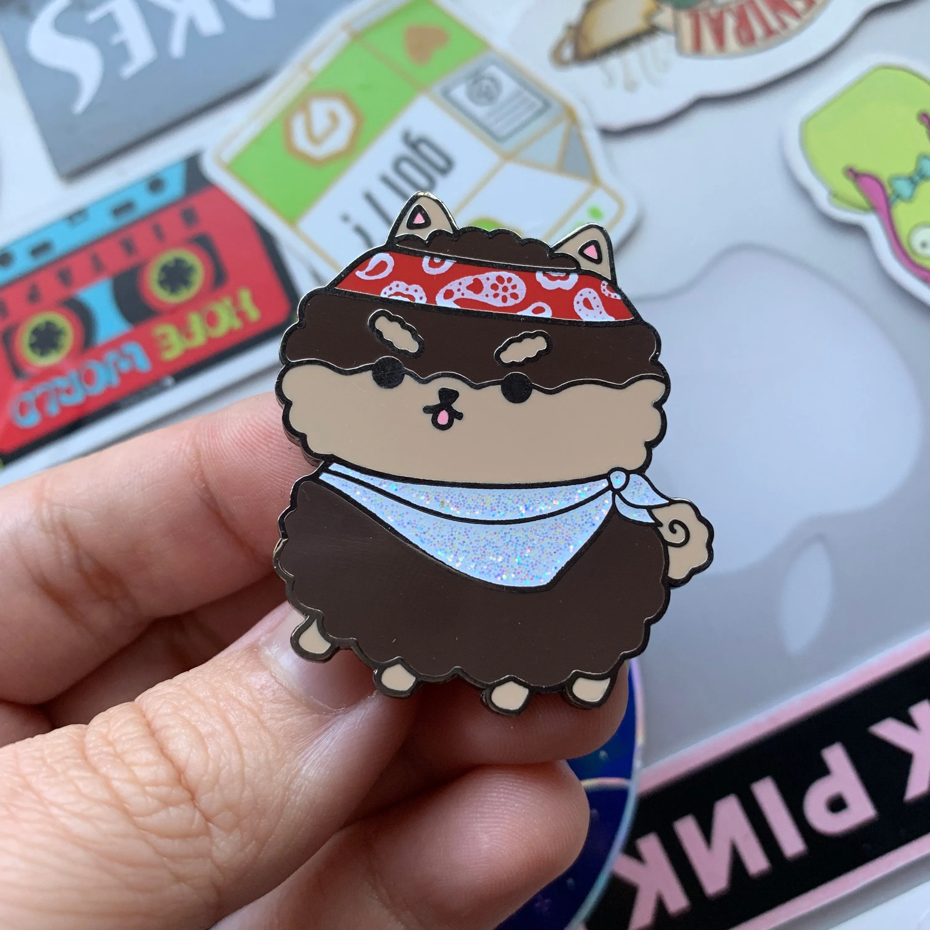 "Bandana Tannie" Enamel Pin