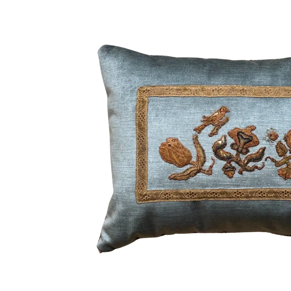 "RESERVED" English 17th C. Tent Stitch Embroidery Applique (#A102123 | 12 x 16")