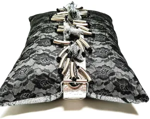 "The Jett" Mixed Media Art Pillow