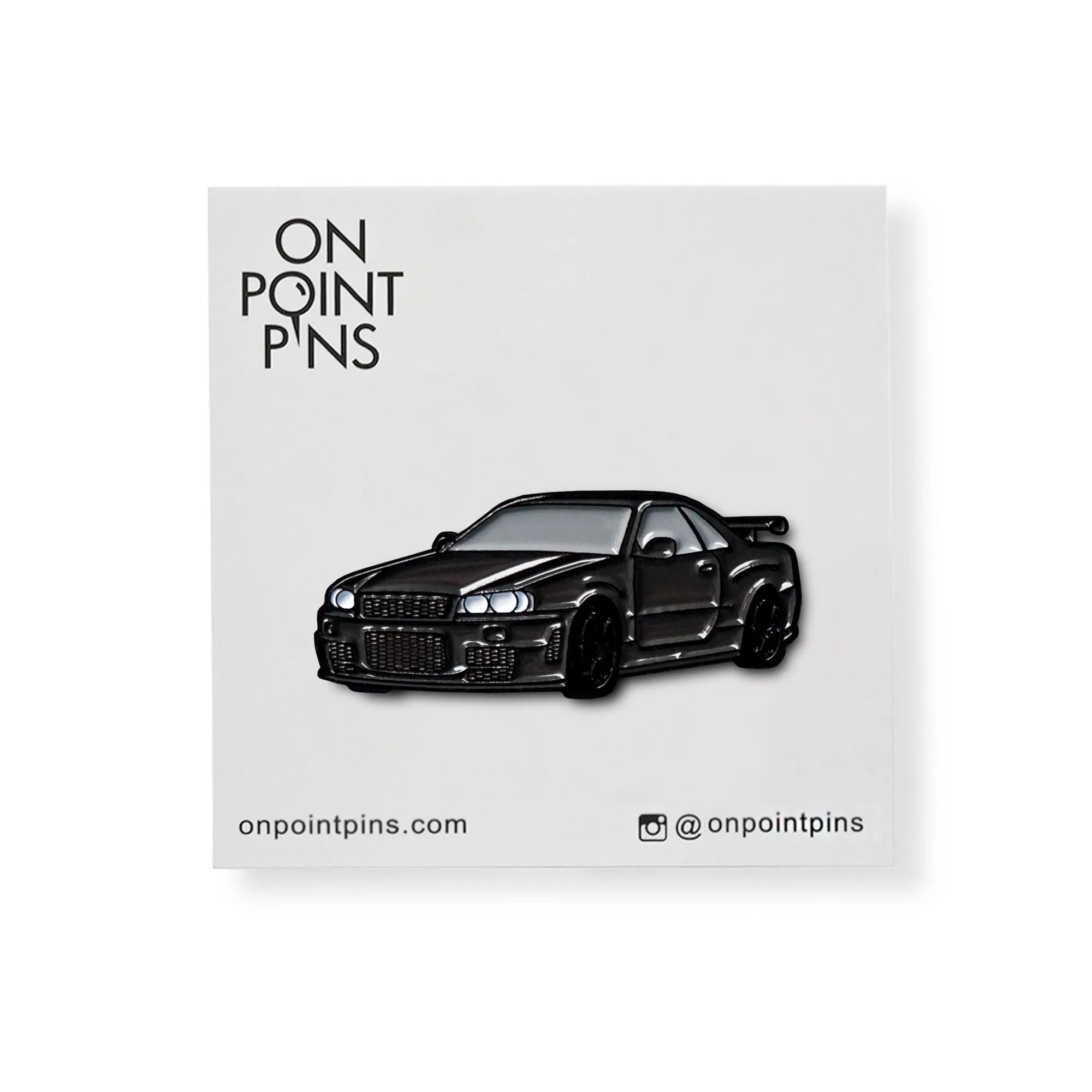R34 (Gunmetal Gray) Car Lapel Enamel Pin