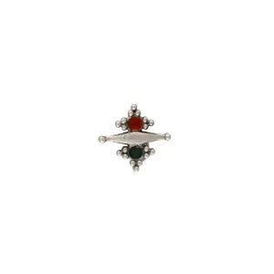 Rangoli Silver Nosepin, Piercing by MOHA