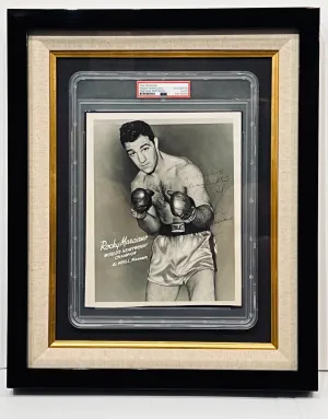 RARE ENCAPSULATED ROCKY MARIANO HAND-SIGNED PUBLICITY PHOTO