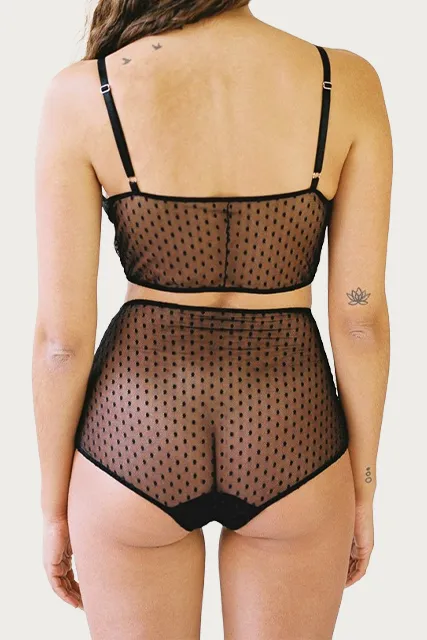 REISHI LONGLINE LACE TRIANGLE BRALETTE