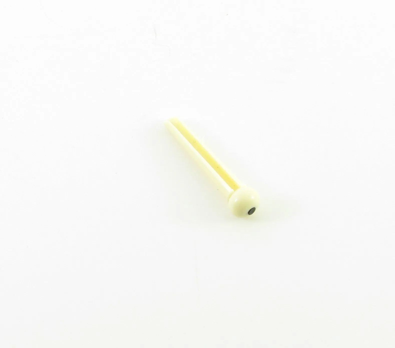 Replacement Plastic Bridge Pin - Ivory with Black Dot