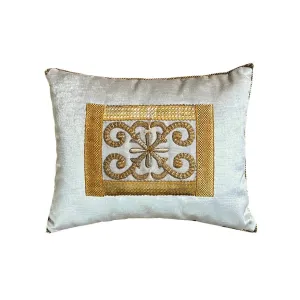 RESERVED: Antique European Raised Gold Metallic Embroidery (#E081223A&B | 12 x 15")