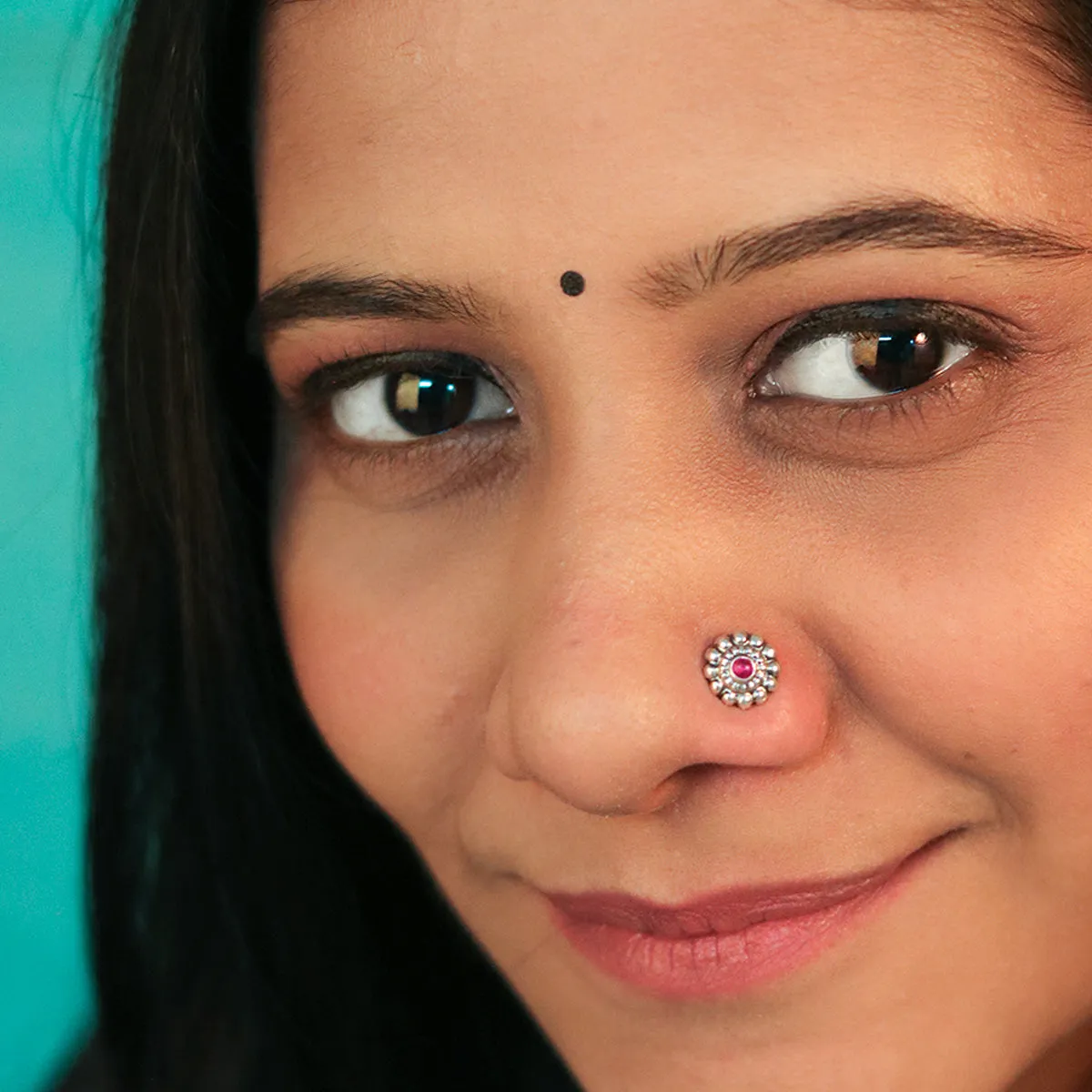 Rima Silver Nose Pin By MOHA
