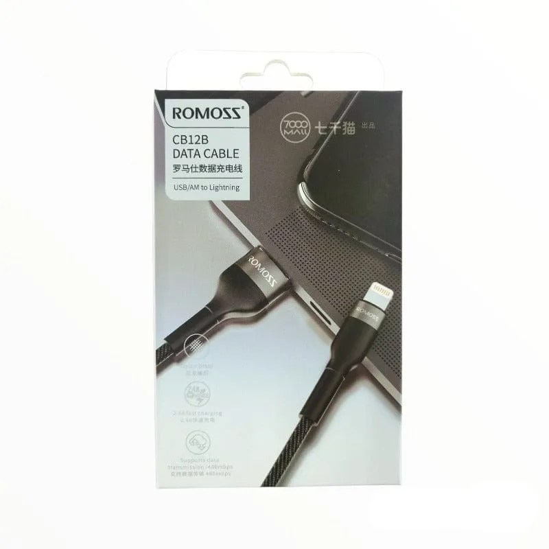 Romoss Cable 1m Black CB12B-61-G23 USB To Lighting