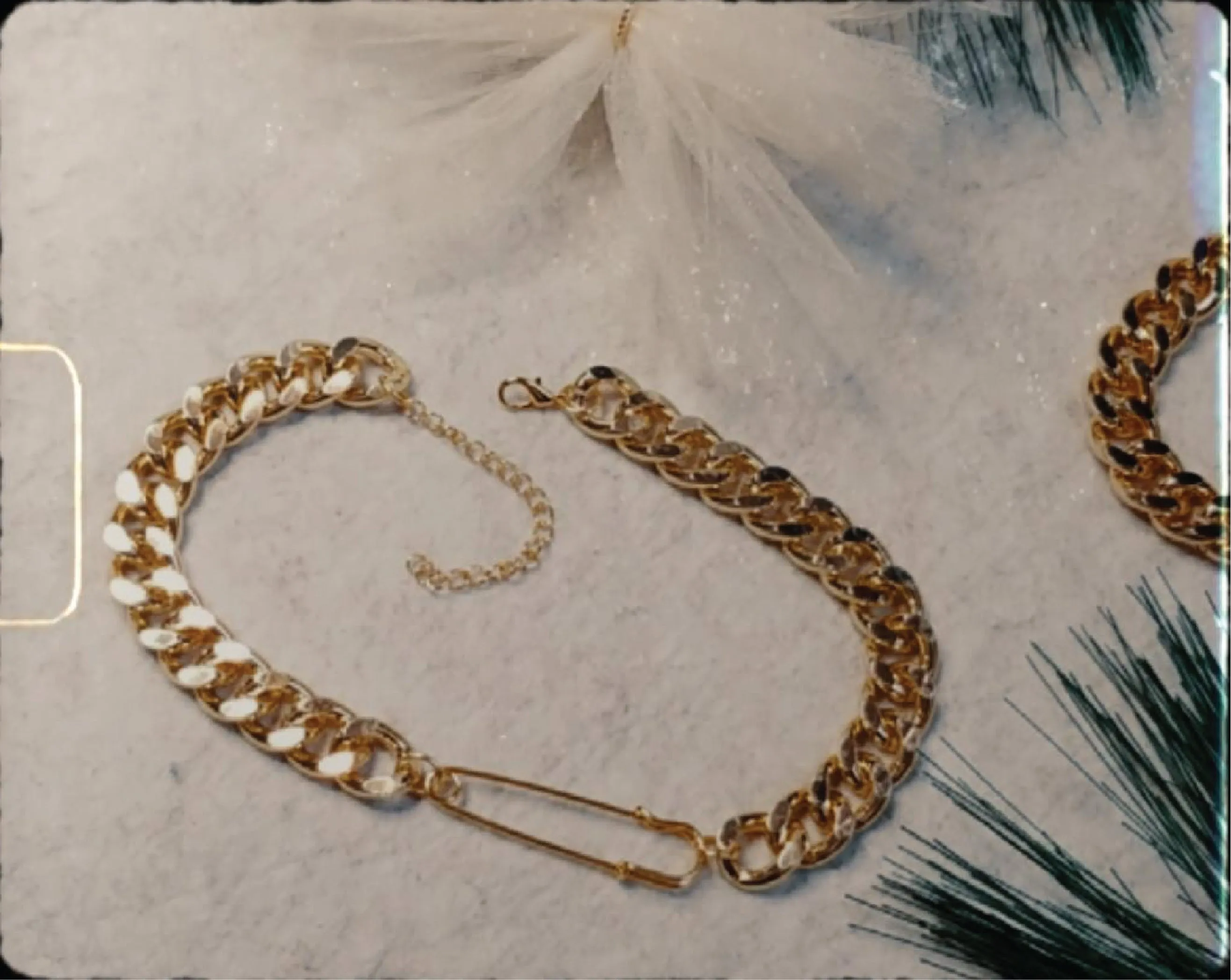 SAFETY-PIN NECKLACE