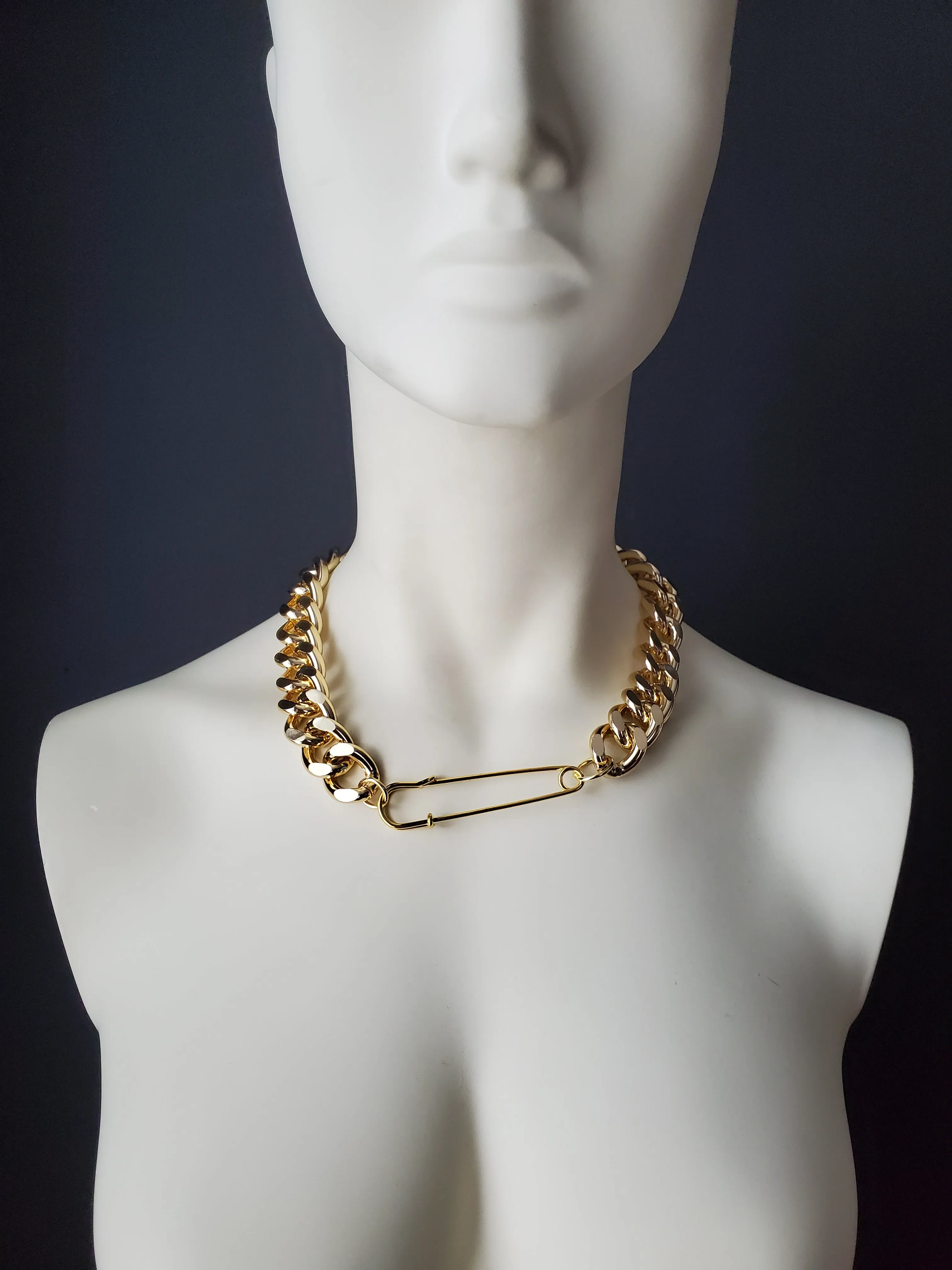 SAFETY-PIN NECKLACE