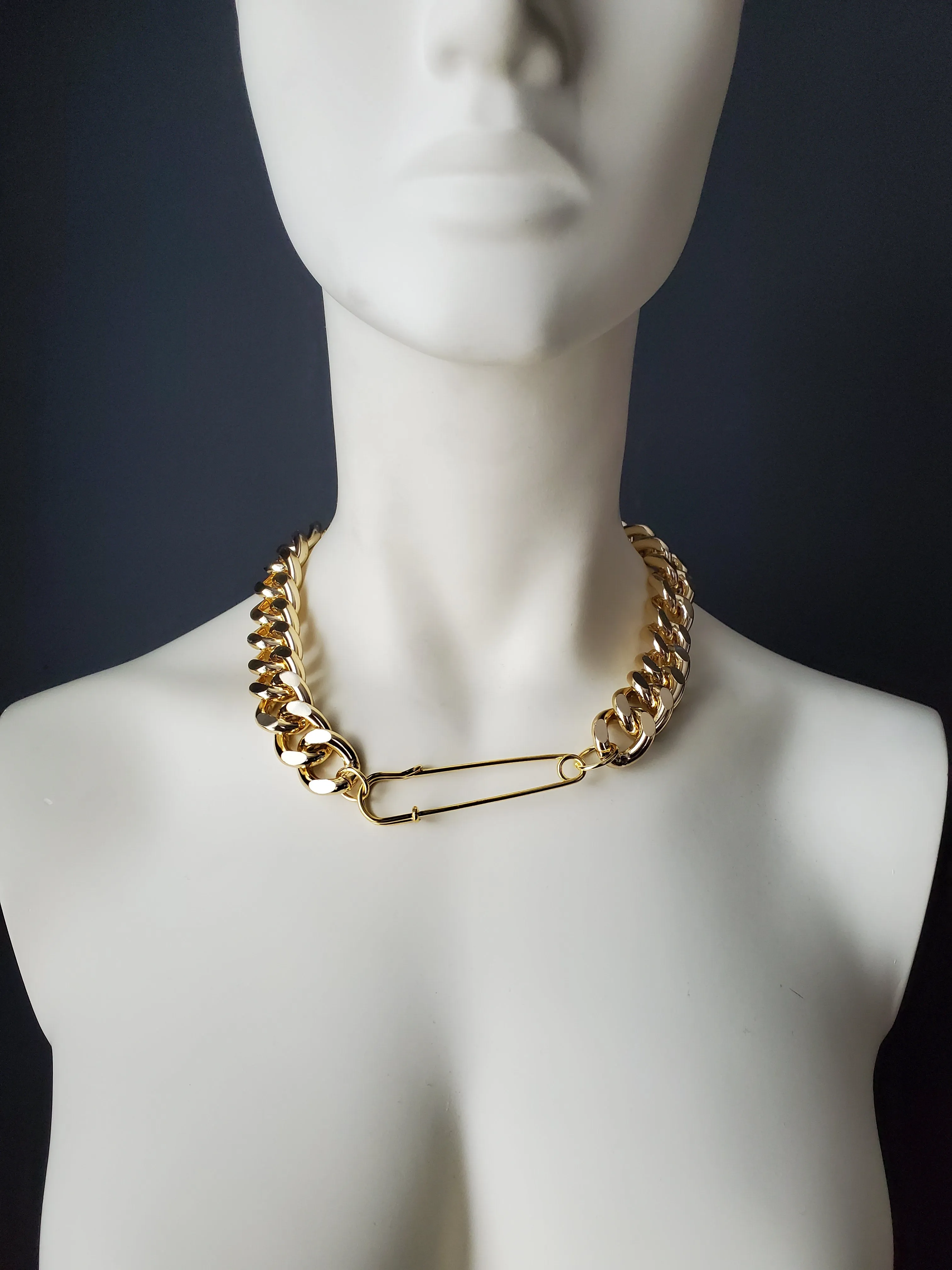 SAFETY-PIN NECKLACE