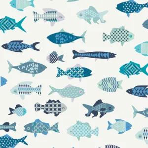 School Of Fish, Catch & Release Collection by Mr. Domestic For Art Gallery Fabrics