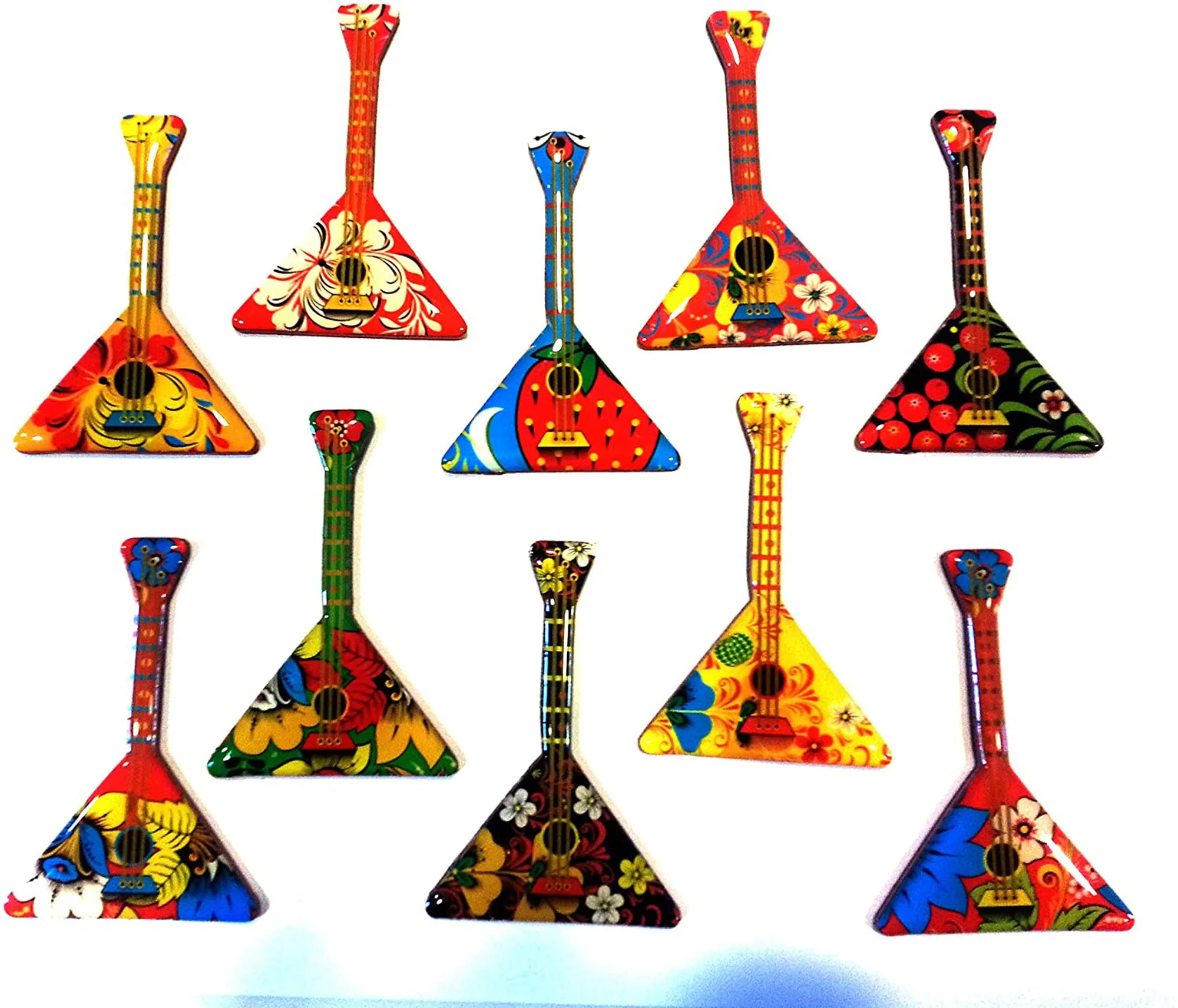 Set of 3 Balalaika Magnet in Assorted Color