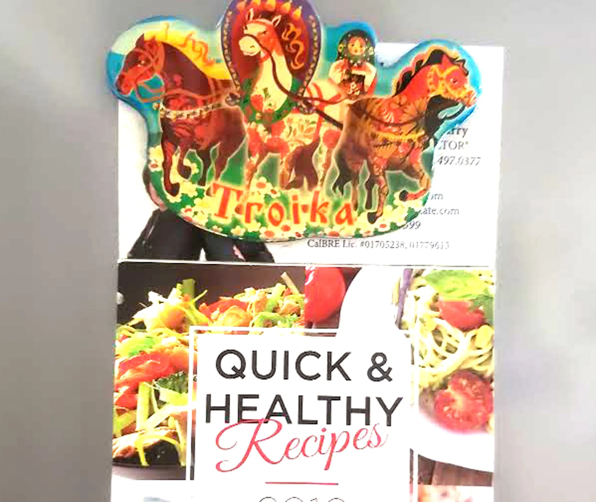Set of Three Horse Magnet Russian Troika Magnet