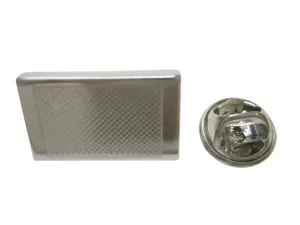 Silver Toned Etched China Flag Lapel Pin