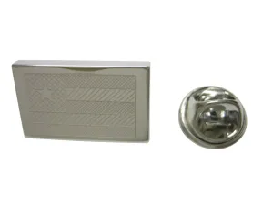 Silver Toned Etched Togo Flag Lapel Pin