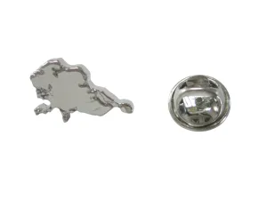 Singapore Map Shape Lapel pin