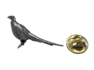 Sitting Pheasant Bird Lapel Pin