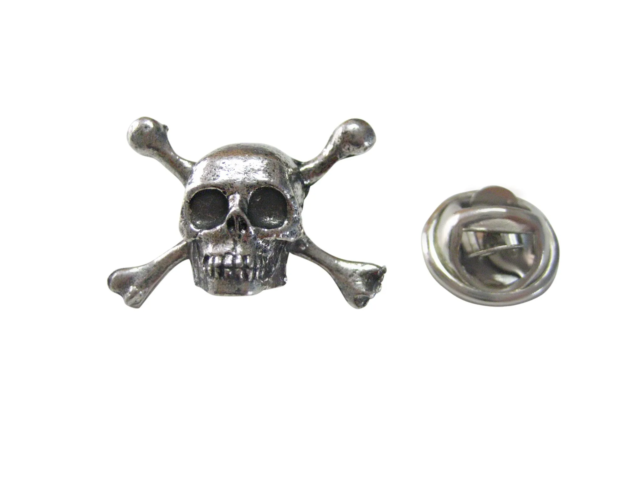 Skull Cross Bones Lapel Pin