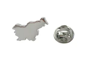 Slovenia Map Shape Lapel Pin