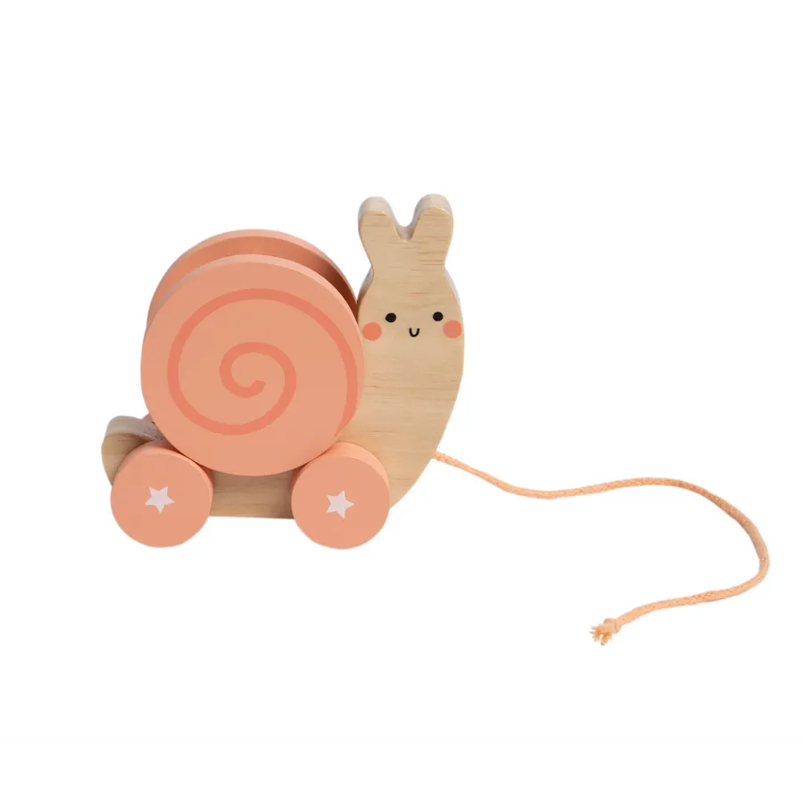 Snail Wooden Pull Toy