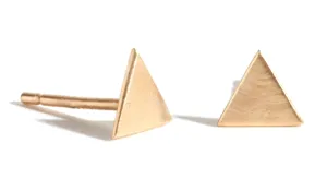 Solid Triangle Stud Earrings