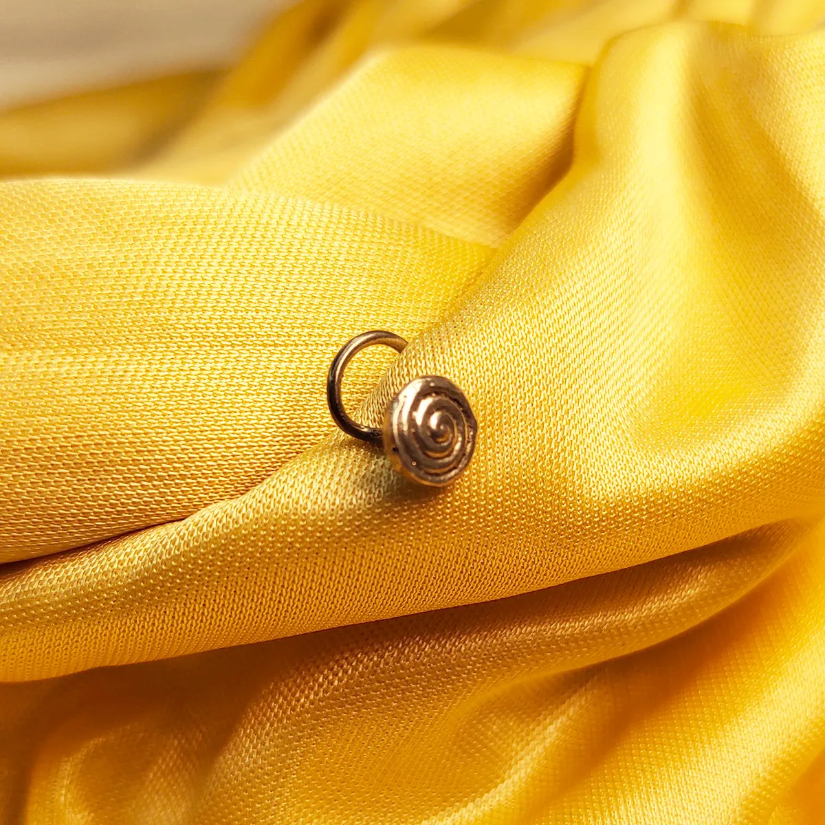 Spiral Silver Nose Pin - Pierced by MOHA