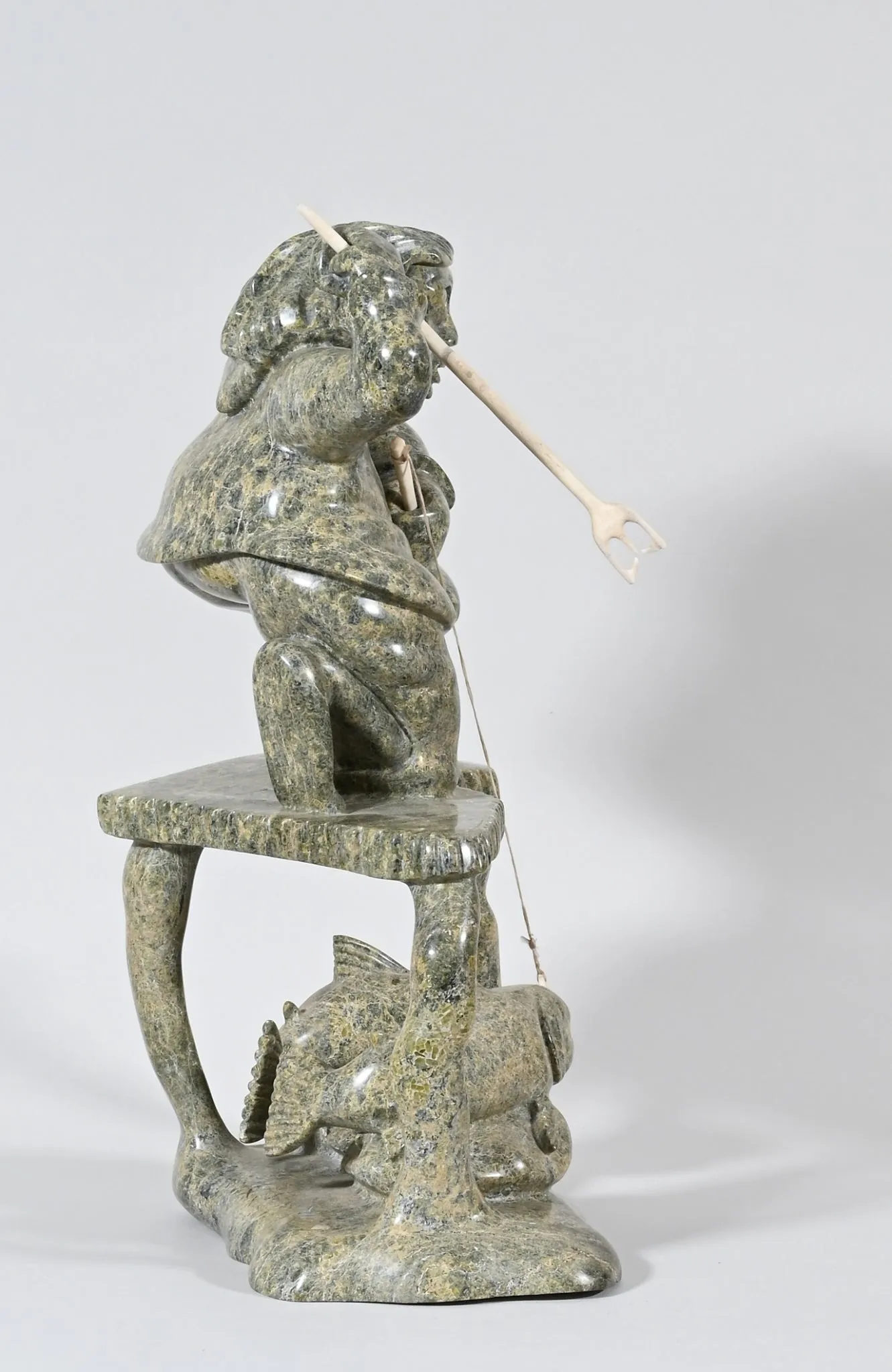 Spring Fishing by Pootoogook Qiatsuk, ca.2000