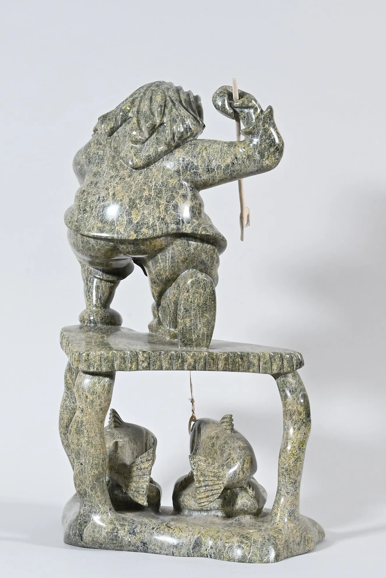 Spring Fishing by Pootoogook Qiatsuk, ca.2000