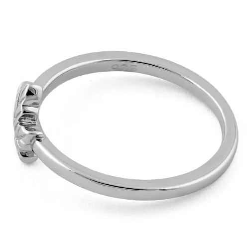Sterling Silver Maple Leaf Ring