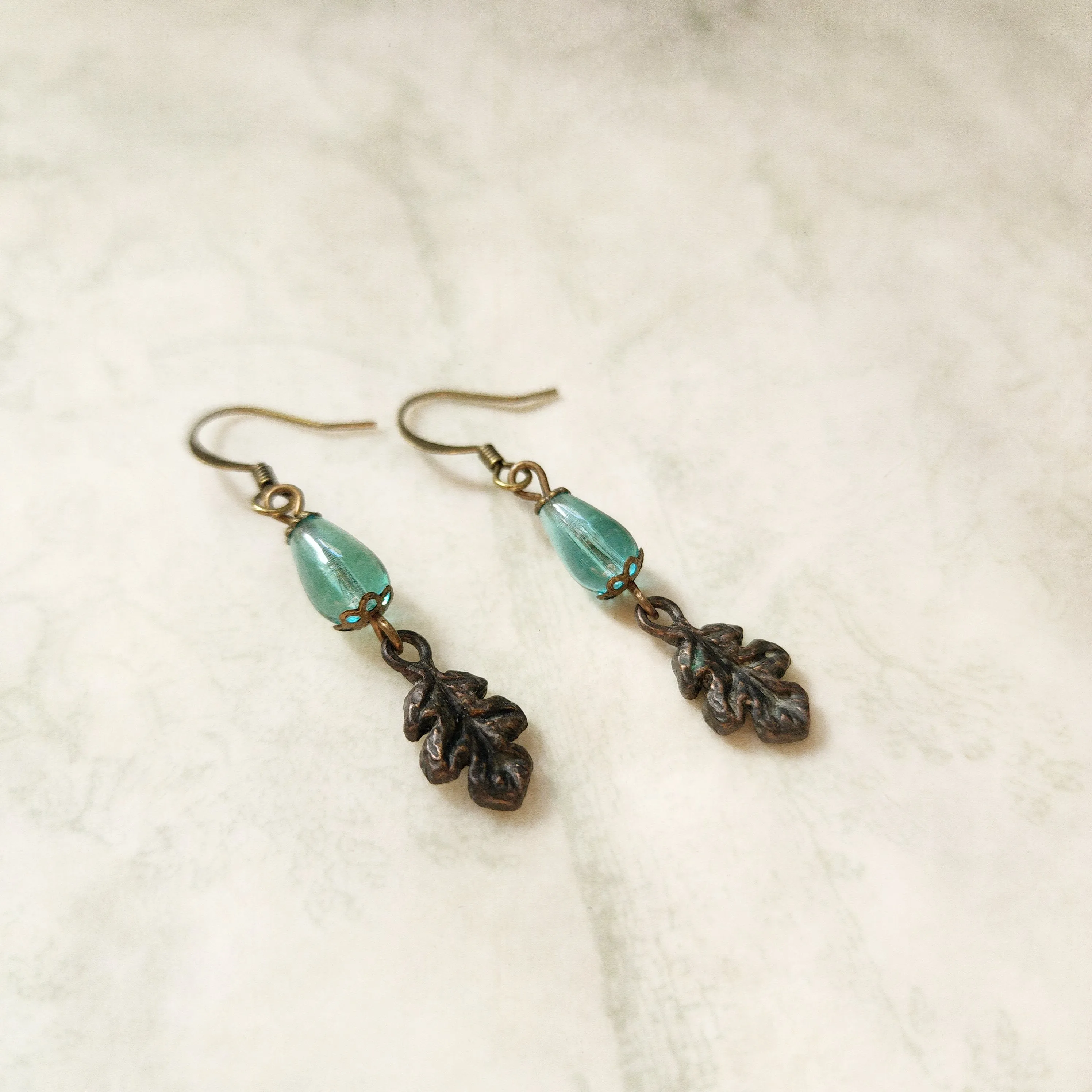 summer - oak bower earrings
