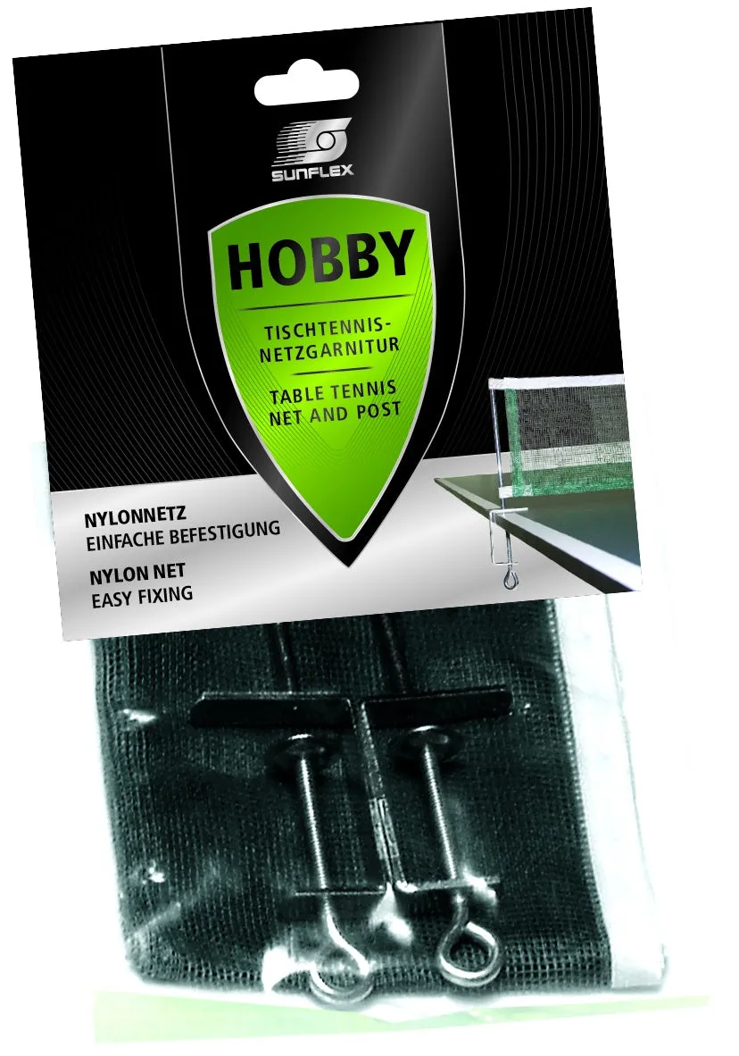 Sunflex Hobby Table Tennis Net and Post Set