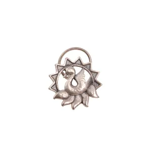 Swan silver nose pin, Pierced by MOHA