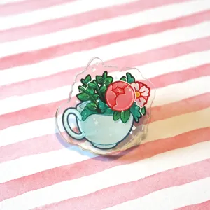 Tea Cup | Acrylic Pin