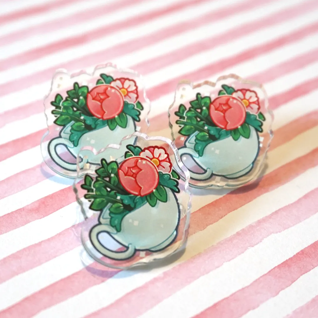 Tea Cup | Acrylic Pin