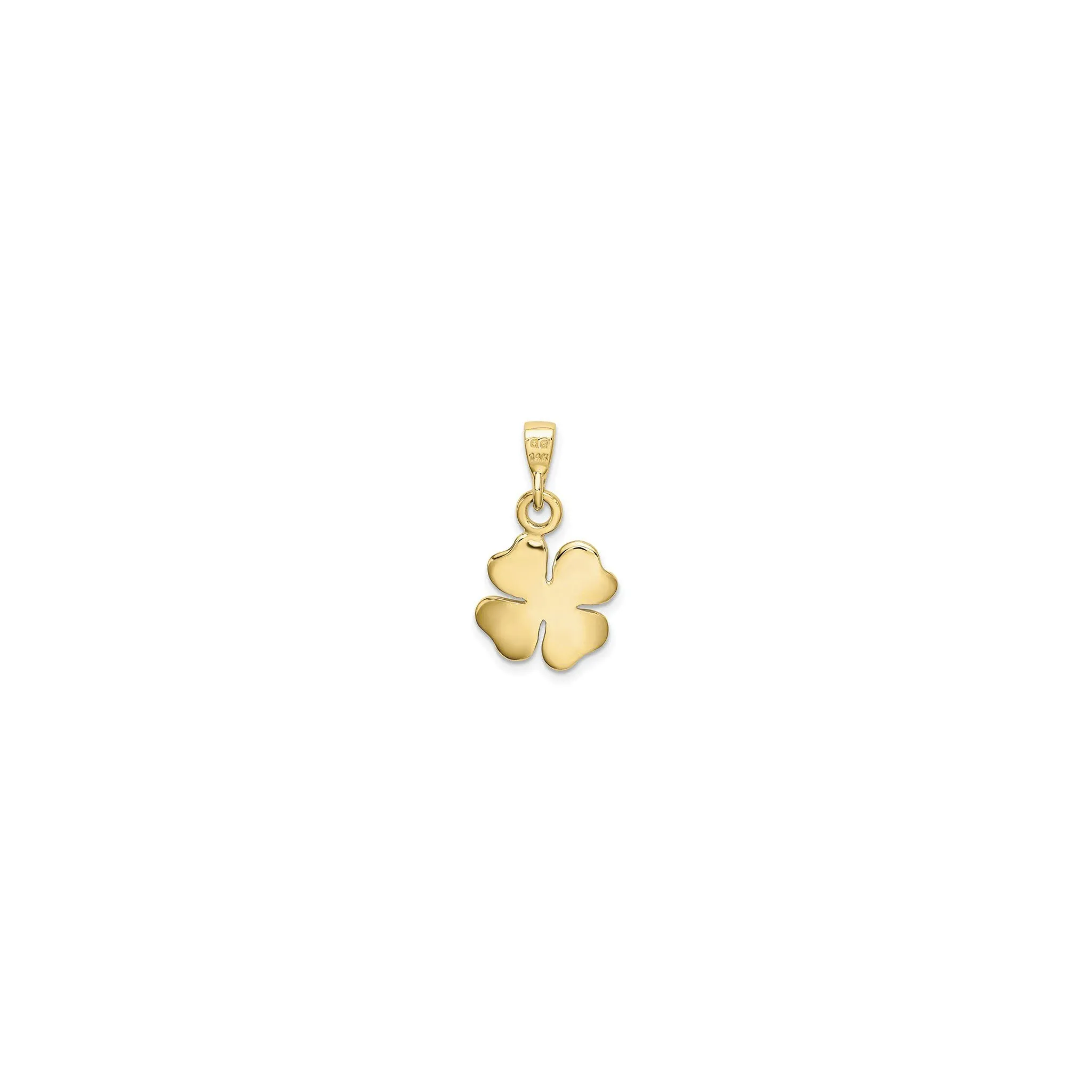 Texture Clover Pendant (14K)