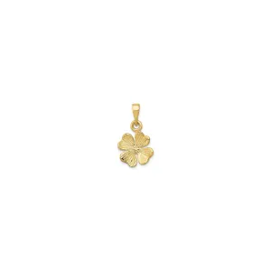Texture Clover Pendant (14K)