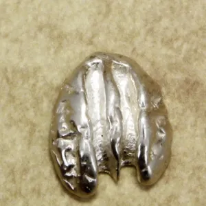 Tiny 925 Sterling Silver Pecan Tie Tack or Lapel Pin