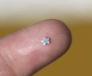 Tiny metal Stars 2.5mm, Chubby star blanks