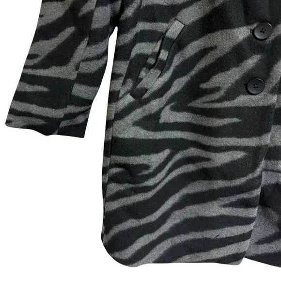 Torrid Gray Black Tiger Wave Jacquard Blazer Style Coat Size 2 2XL NWT
