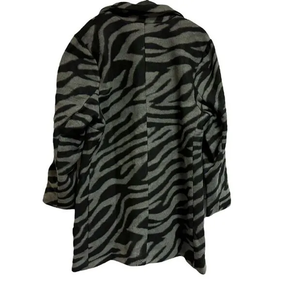 Torrid Gray Black Tiger Wave Jacquard Blazer Style Coat Size 2 2XL NWT