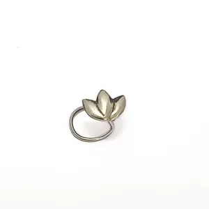 Triti silver nose pin, pierced by MOHA