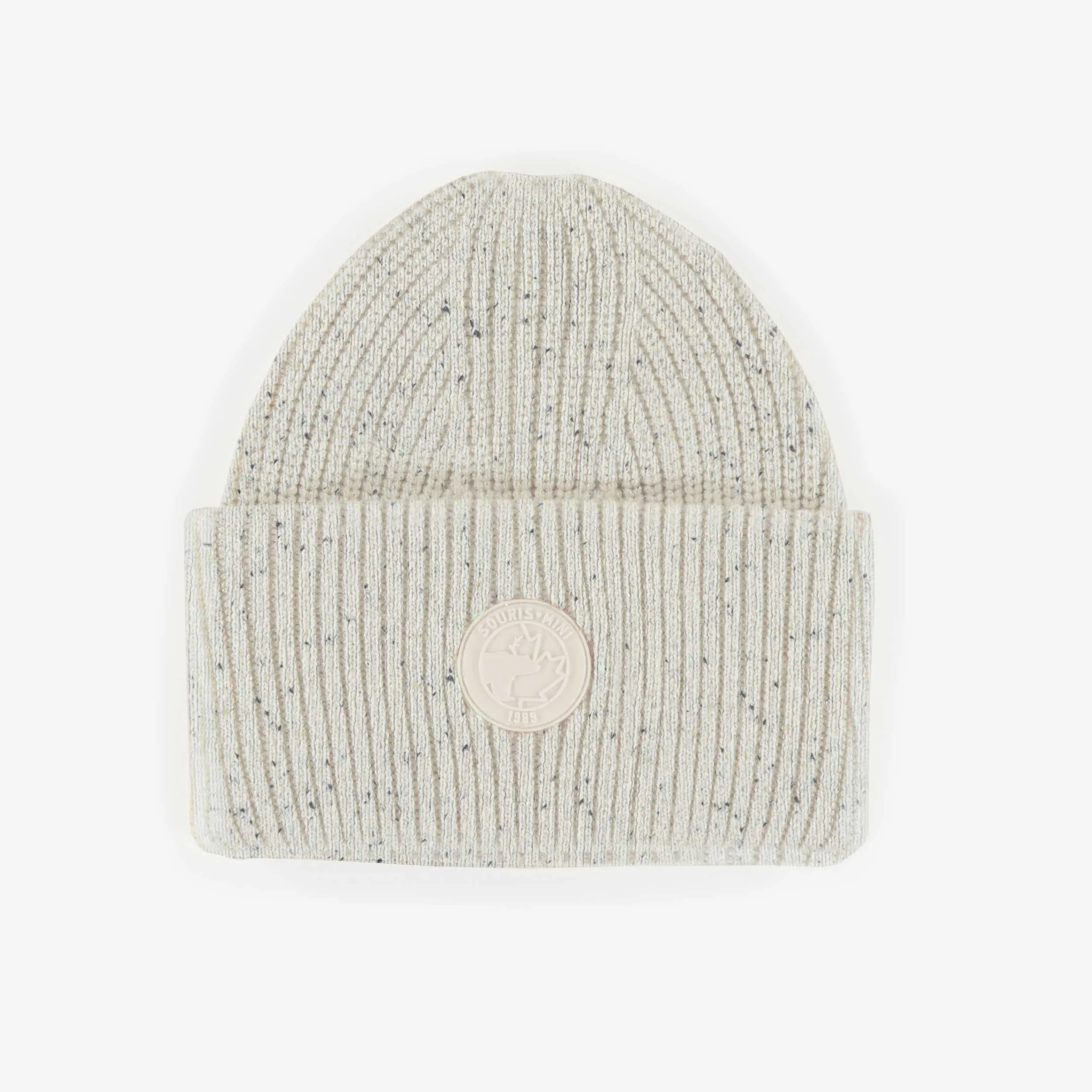 Tuque de maille crème, enfant
 || Cream knitted toque, child