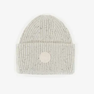 Tuque de maille crème, enfant
 || Cream knitted toque, child