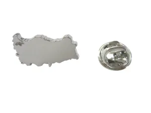Turkey Map Shape Lapel Pin