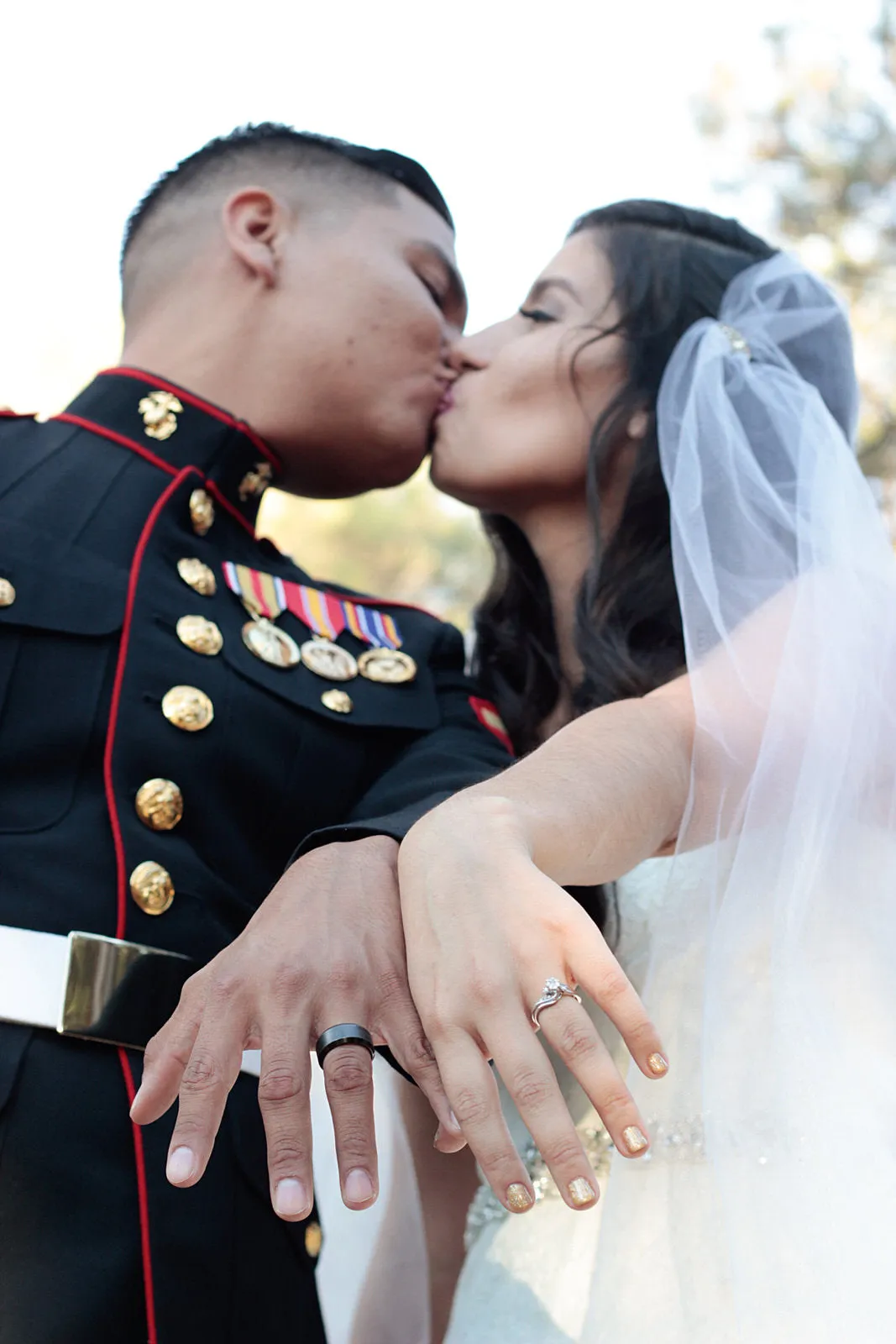Two Tier Fingertip Length Juliet Cap Wedding Veil | Blusher Bridal Veil