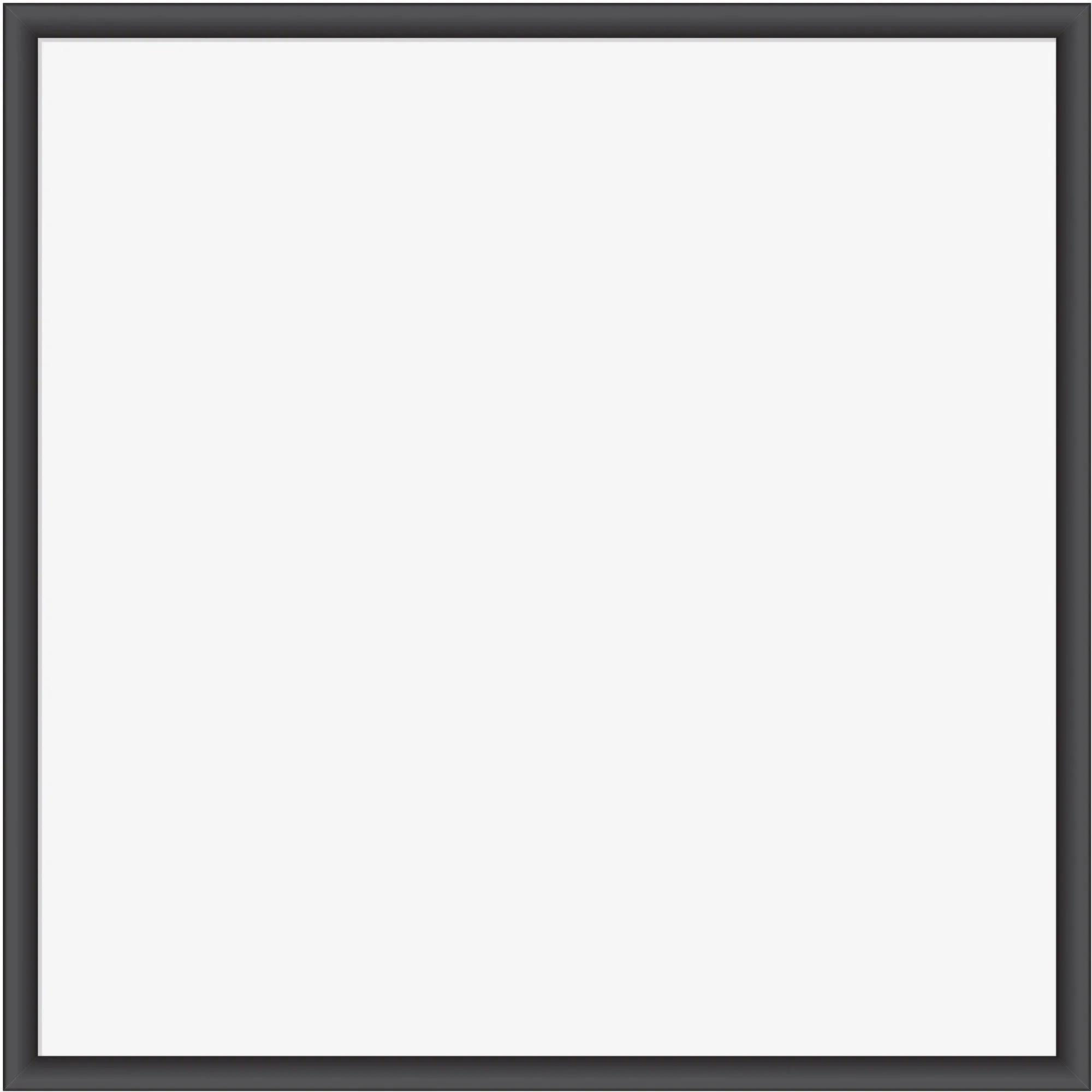 U Brands Magnetic Dry Erase Board, 35 x 35 Inches, Black Wood Frame (2892U00-01)