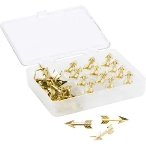 U Brands Metal Arrow Push Pins, Gold, 36-Count (3083U06-24)