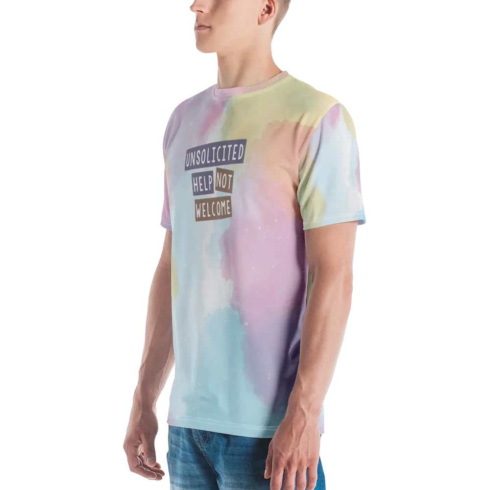Unsolicited Help Not Welcome (Colorful) Men's Crew Neck T-shirt