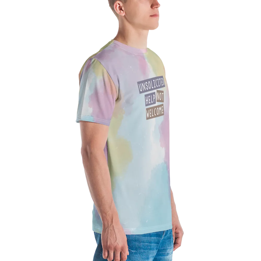 Unsolicited Help Not Welcome (Colorful) Men's Crew Neck T-shirt